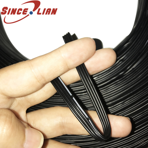 2 м 24AWG специальный мягкий силиконовый кабель, 4Pin черный плюс белый силиконовый провод-60C 200C 4 ядра 0,2 квадратных кабеля ► Фото 1/6