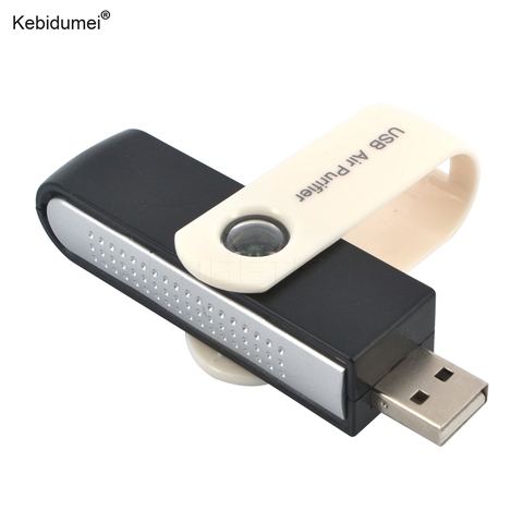 USB мини-очиститель воздуха kebidumei, ионный воздухоочиститель-ионизатор, адаптер USB для компьютера, автомобиля, ПК ► Фото 1/6