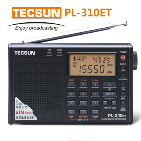 100% бренд Tecsun PL310ET PL-310ET полный диапазон радио цифровой демодулятор FM/AM/SW/MW/LW World Band стерео радио цифровой приемник ► Фото 1/6