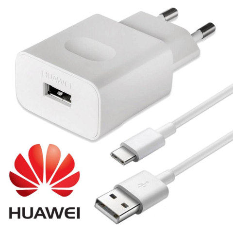 Оригинальное быстрое зарядное устройство Huawei ЕС QC 2,0 адаптер для быстрой зарядки usb type c кабель для Huawei Honor 9 nova 2 3 3e 4 5e p20 lite P9 P10 ► Фото 1/6