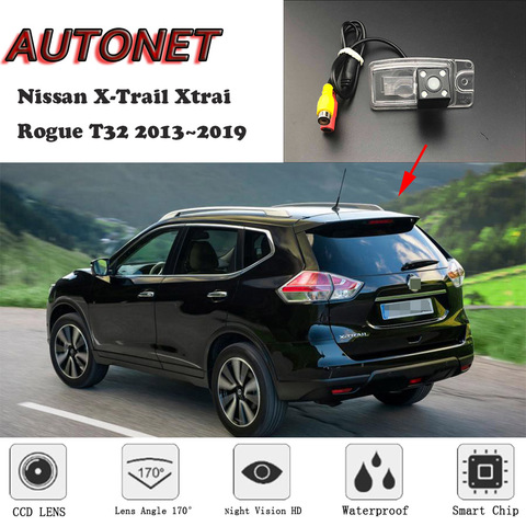 AUTONET HD камера заднего вида ночного видения для Nissan X-Trail Xtrai Rogue T32 2013 ~ 2022 CCD/камера или Кронштейн номерного знака ► Фото 1/1