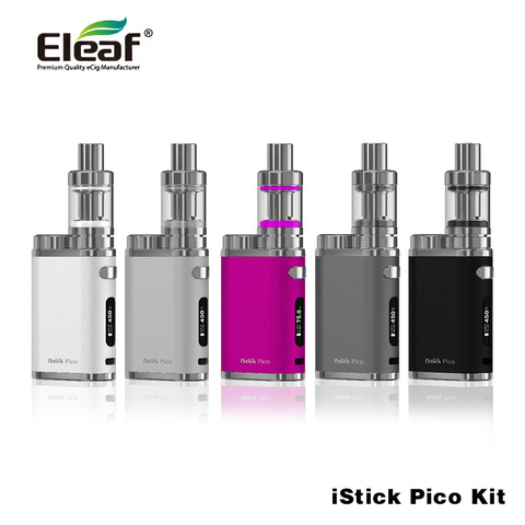 Русский склад в Исходном ismoka eleaf Istick Пико Пико Комплект Istick Мод 1 Вт-75 Вт окно мод 2 мл/4 мл распылитель сигареты комплект e ► Фото 1/1