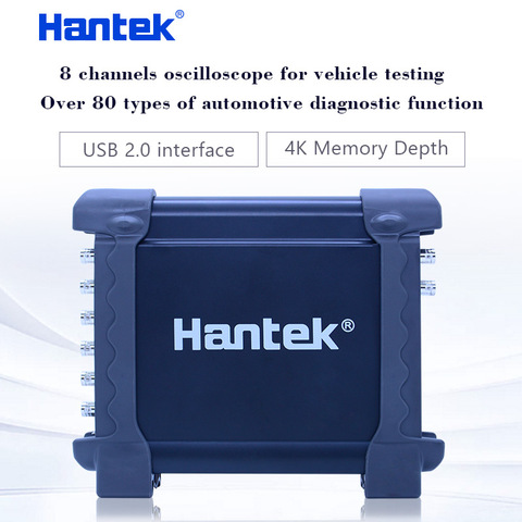 Автомобильный диагностический цифровой осциллограф Hantek 1008C/1008B, 8 каналов, USB, DAQ, программный генератор, автомобильный тестер 2.4MSA/s ► Фото 1/6