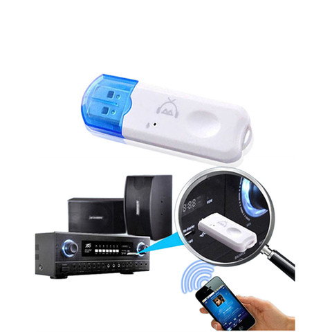 USB Aux bluetooth автомобильный комплект, мини беспроводной аудио музыкальный приемник, адаптер для автомобиля, FM-радио, mp3-плеер, динамик ► Фото 1/6