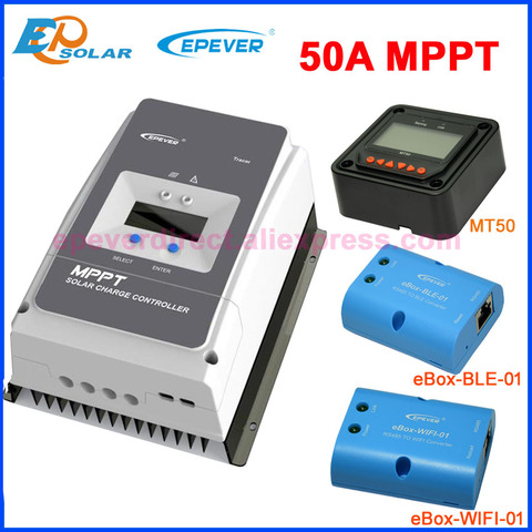 Контроллер солнечного зарядного устройства EPEVER 50A MPPT, регулятор 50 а 12 в 24 в 36 В 48 В, автоматический максимальный pv voc 150 в 200 в, вход Tracer5415AN 5420AN ► Фото 1/6