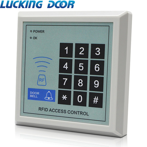 Система контроля доступа RFID, устройство безопасности 125 кГц, идентификация RFID, дверной замок 1000, кард-ридер, система дверного замка ► Фото 1/6