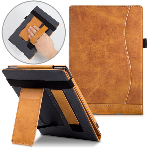 Чехол-подставка для PocketBook Color 606/616/627/628/632/633 - Touch Lux4/Basic Lux2/Touch HD3, умный защитный чехол с ремешком на руку ► Фото 1/6