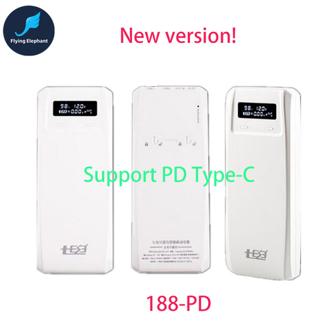 Новый блок питания для ноутбука QC3.0 QD ADJ. 18650 батарея коробка QiDian 8 секций тип-c PD батарея (QD188PD) ► Фото 1/5
