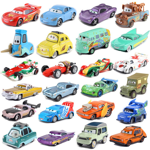 Disney Pixar седан 3 Молния Маккуин Салли литье под давлением Джексон шторм 1:55 литой металлический игрушечный автомобиль 2 детский подарок на день рождения ► Фото 1/6