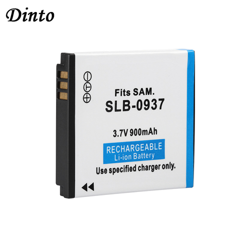 Dinto 1pc 900mAh SLB-0937 SLB0937 SLB 0937 перезаряжаемый аккумулятор для цифровой камеры Samsung CL5 i8 PL10 L730 L830 NV4 ► Фото 1/5