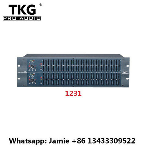 TKG stage 1231 dj оборудование аудио звуковая система графический эквалайзер двухканальный 31 полоса караоке 1231 эквалайзер ► Фото 1/1