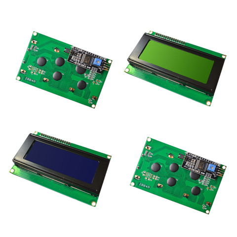 ЖК-экран 2004 + I2C 2004 20x4 2004A синий экран HD44780 для arduino Charge LCD /w IIC/I2C модуль адаптера последовательного интерфейса ► Фото 1/5