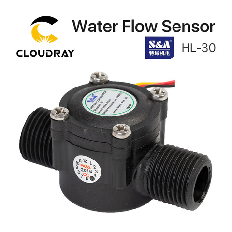 Датчик потока воды Cloudray HL-30 для S & A охладитель для CO2 лазерной гравировки режущего станка ► Фото 1/6