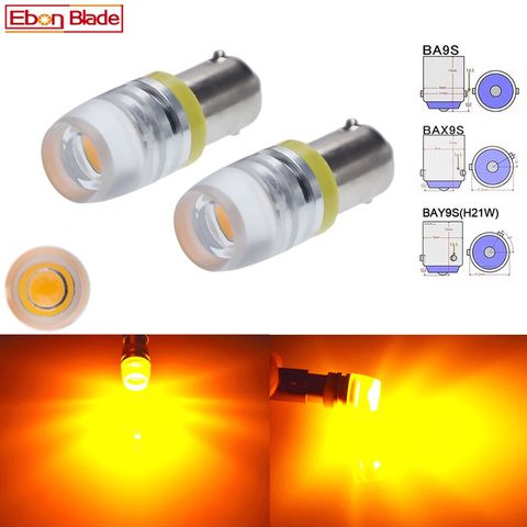 Светодиодный индикатор автомобиля, 2 шт., BA9S T4W, BAX9S, H6W, BAY9S, H21W, светодиодный индикатор автомобиля, Внутренняя купольная карта, светильник, бок... ► Фото 1/6