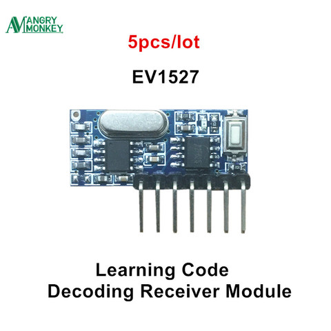5 шт. 433 МГц RF приемник обучающий код декодера модуль 433 МГц Беспроводной 4 канальный выход набор 