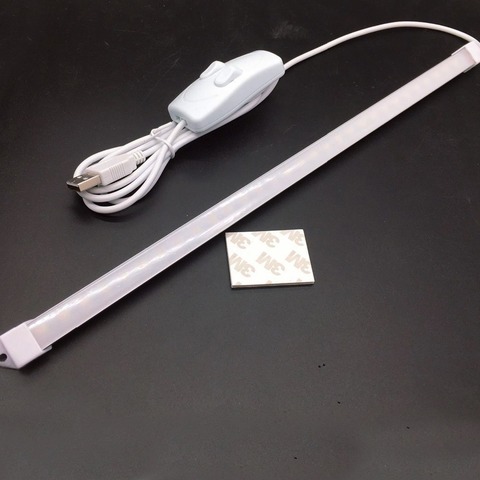Новый светодиодный Настольный светильник 5 в 35 см, портативный светодиодный USB жесткий барный светильник, книжный светильник, жесткий светодиодный светильник-полоска для ночной лампы, лампа для чтения iing ► Фото 1/2