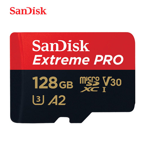 Карта памяти SanDisk Micro SD, карта памяти 64 ГБ, 128 ГБ, 256 ГБ, MicroSD, макс. 170, Стандартная карта памяти microSDXC, стандартная TF-карта, бесплатный адаптер ► Фото 1/6