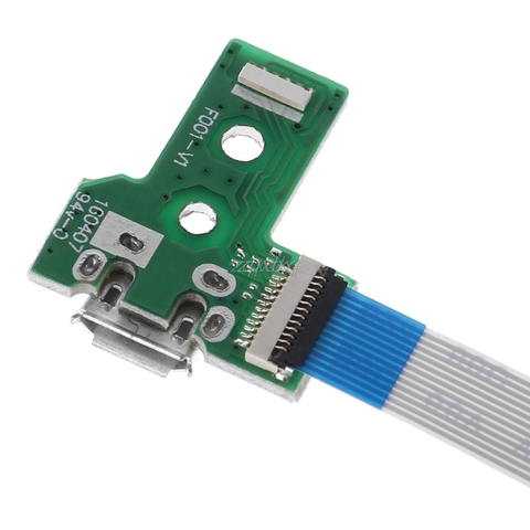 USB плата с зарядным портом и 12-контактным гибким кабелем для контроллеров PS4 и других моделей, для JDS-030 ► Фото 1/5