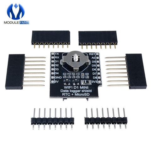 Устройство отображения данных в реальном времени для Micro SD WeMos WIFI D1 Mini Board + RTC DS1307 Clock для Arduino Raspberry ► Фото 1/6