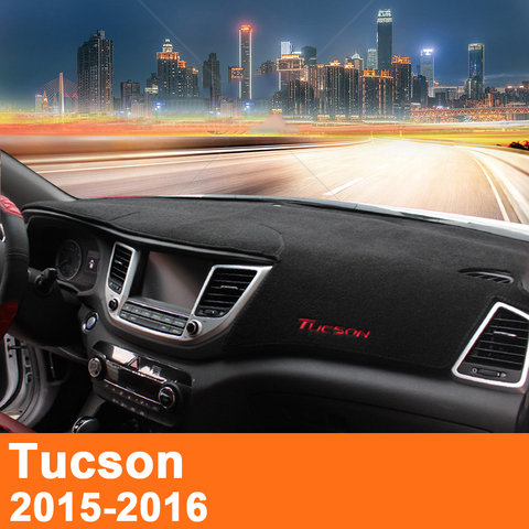 Чехол для приборной панели автомобиля Hyundai Tucson 2015 2016 2017 2022 LHD, коврик для теней, коврик, аксессуары для интерьера ► Фото 1/5