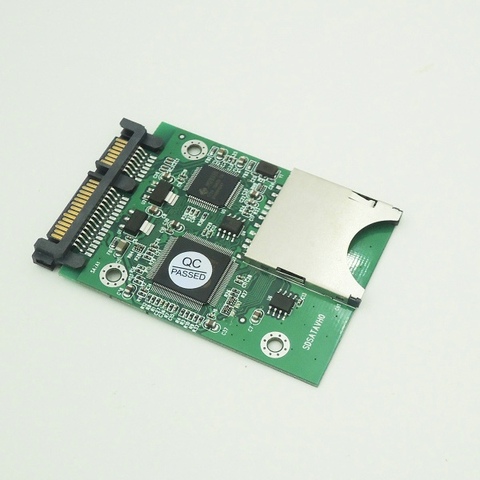 SD SDHC MMC карта памяти на SATA 22pin SSD HDD жесткий диск SD карта на SATA адаптер ► Фото 1/1