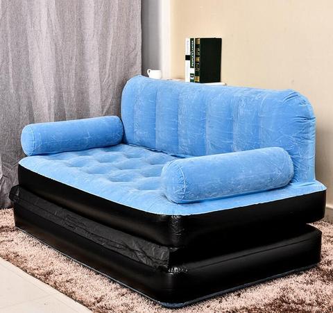 205 см X 146 см X 66 см открытый l ленивый надувной диван-кровать квартира складная кровать многофункциональный диван ► Фото 1/6
