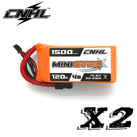 2 шт CNHL MiniStar 1500 mAh 14,8 V 4S 120C Lipo батарея ► Фото 1/3