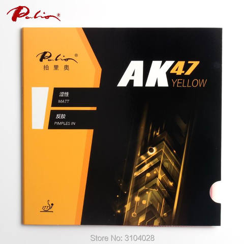 Официальная 40 + Желтая резиновая желтая губка Palio для настольного тенниса Ak47 для быстрой атаки новый стиль для игры на ракетку пинг-понг ► Фото 1/6