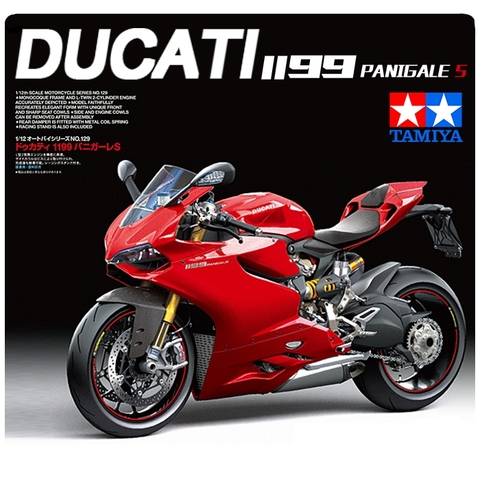 Тамия 14129 1/12 весы Ducati 1199, сборка модели мотоцикла, наборы для сборки мотоцикла, Коллекция DIY ► Фото 1/5