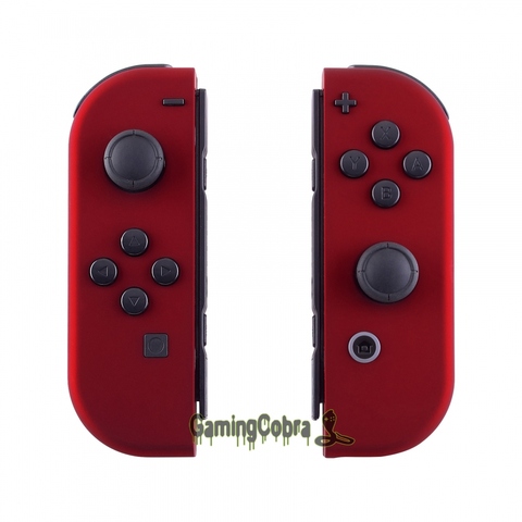 Чехол-накладка для Nintendo Switch Joy-Con-CP302, мягкий на ощупь и красный корпус контроллера с кнопками в комплекте ► Фото 1/6
