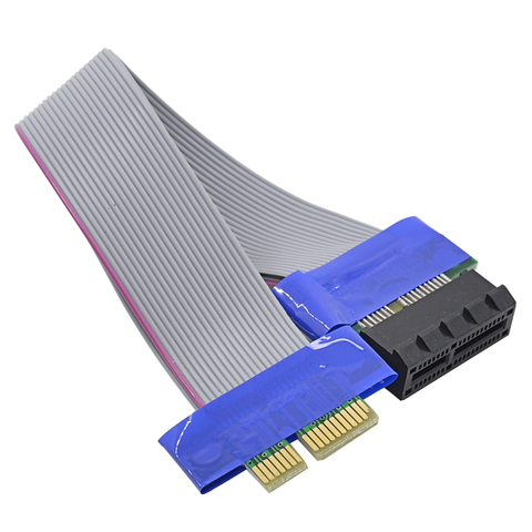 Удлинительный кабель CHIPAL PCI-E 1X в 1X, PCI Express PCIE 1x в 1X, переходная карта, адаптер-расширитель для майнинга BTC LTC ► Фото 1/6