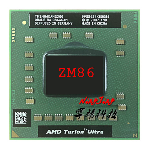 AMD Turion X2 Ultra ZM-86 ZM 86 ZM86 2,4 ГГц двухъядерный процессор с двойной резьбой TMZM86DAM23GG разъем S1 ► Фото 1/1