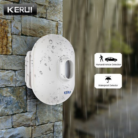 Беспроводной детектор движения KERUI P861, водонепроницаемая охранная сигнализация с PIR-датчиком для подъездных путей к гаражу ► Фото 1/6