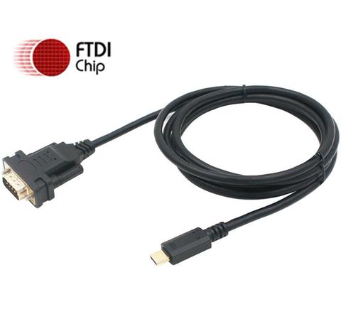 Адаптер USB C TYPE C к DB9 RS232, кабель-конвертер с чипом FTDI, поддержка 6 футов, Win10/8/7/XP/Android/Mac/Linux/Vista ► Фото 1/6