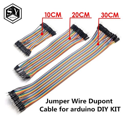 Dupont Line 10 см 20 см 30 см от мужчины к мужчине от женщины к женщине соединительный провод Dupont кабель для arduino DIY KIT ► Фото 1/6