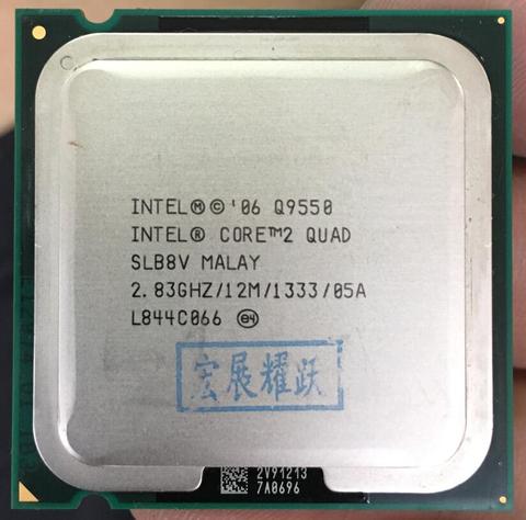 Четырехъядерный процессор Intel Core2 Q9550 ЦП кэш 12M, 2,83 ГГц LGA775 десктопный ЦП ► Фото 1/2