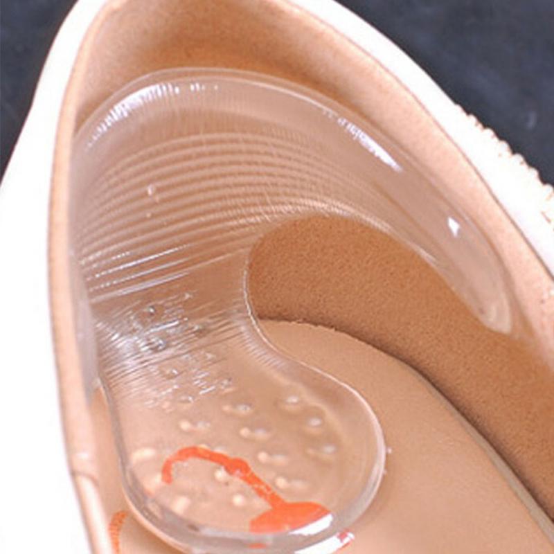 1 пара прозрачных невидимых силиконовых гелевых вкладышей на высоком каблуке, Нескользящие Т-образные наклейки для обуви, стельки для обуви... ► Фото 1/5