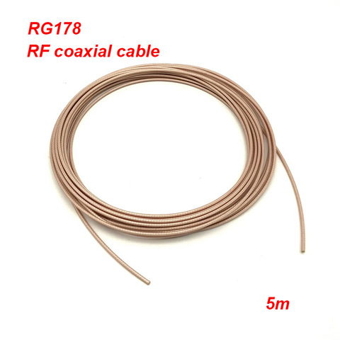 Коаксиальный кабель 5 м RG178 RG-178 RF Shield, 50 Ом ► Фото 1/3