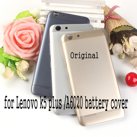 Задняя крышка батарейного отсека для Lenovo Vibe K5 / K5 Plus, официальный оригинальный корпус телефона для Lenovo A6020, Крышка батарейного отсека, запасн... ► Фото 1/6