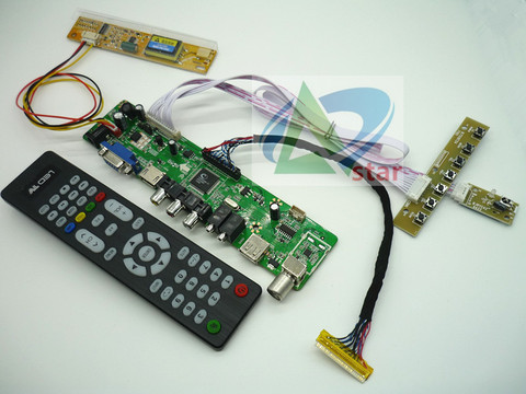 ТВ + HDMI + VGA + AV + USB + Аудио TV LCD плата драйвера 15,4 