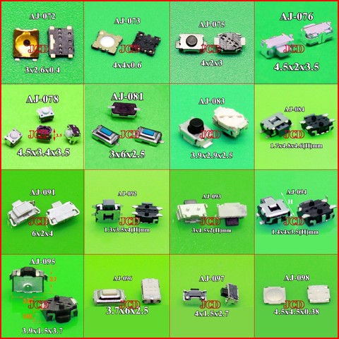 Cltgxdd 16 моделей на выбор 5 шт тактильная кнопка микро-переключатель для Nokia/Moto/HTC/iPhone/MP3/4x4 4x2 3x6x2,5 4,5x4,5 6x2 ► Фото 1/1