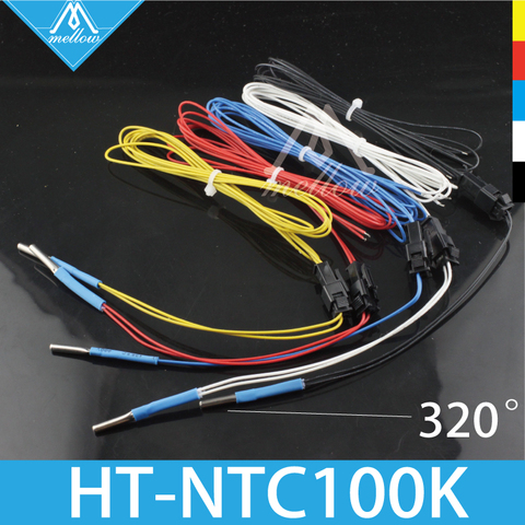 Простой Сменный датчик термисторов NTC 3950, запчасти для 3D-принтера PT100 E3D V6, тепловой блок Cyclops + и Chimera + Обогреватель hotend ► Фото 1/6