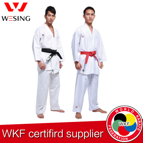 Wesing Karate Униформа Gi Kumite взрослые дети Karate Униформа WKF Утвержденная Kata Gi для тренировочных соревнований ► Фото 1/1