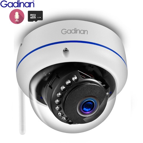 Камера видеонаблюдения Gadinan, Full HD 1080P, 2 Мп, Wi-Fi, IP, аудио, Внутренний микрофон, антивандальная, инфракрасная, ночная, купольная, камера безопасн... ► Фото 1/6