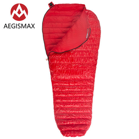 Спальный мешок AEGISMAX Nano Nano2 800FP ультралегкий, нейлоновый удлиненный спальный мешок с гусиным пухом для взрослых, для отдыха на открытом воздухе и походов, 2022 ► Фото 1/1