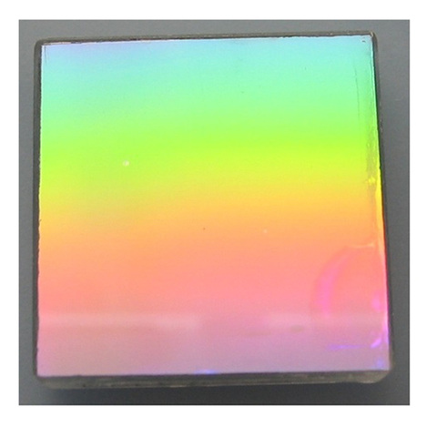 Оптическое стекло K9, 1 шт., 25x25 мм, 1200 линий, плоская Дифракционная решетки, прецизионный обучающий спектрный датчик разложения ► Фото 1/1