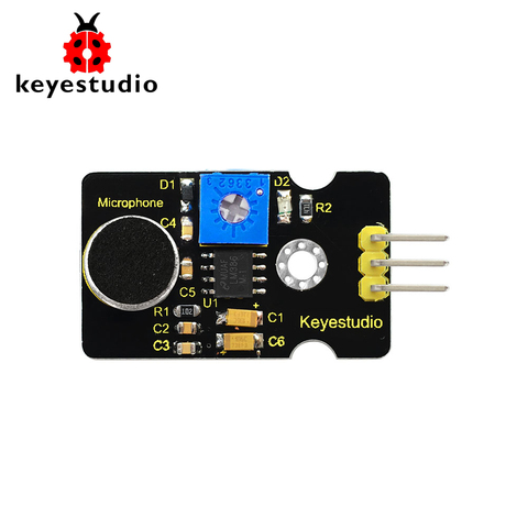 Новый аналоговый шумоизоляционный микрофонный датчик Keyestudio, модуль обнаружения для Arduino ► Фото 1/6