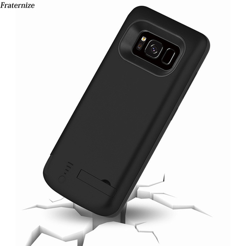 Тонкий ударопрочный чехол с зарядным устройством для Samsung Galaxy S8 S9 Plus Note 8, 6500 мАч, Внешний перезаряжаемый аккумулятор, зарядный чехол ► Фото 1/6