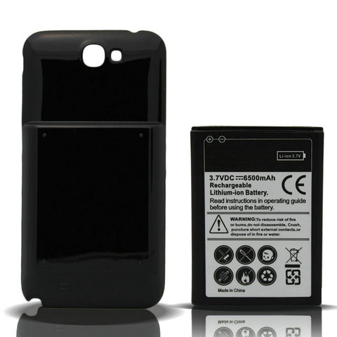 Расширенный аккумулятор 6500 мА · ч + 2 дополнительных цвета задней крышки для Samsung Galaxy Note 2 II N7100 N7105 I605 I607 R950 T889 L900 I317 ► Фото 1/6