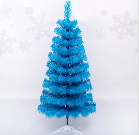 Бесплатная доставка для праздника вечерние Рождественская елка 90 см мини голубой сосны искусственная Рождественская елка Oval ► Фото 1/2